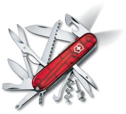 Victorinox Swiss Army Huntsman Lite zsebkés, áttetsző piros