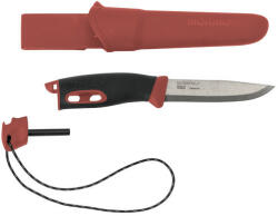 Morakniv Companion Spark (S) kés, tokkal, szikravetővel, piros