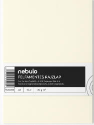 Nebulo Rajzlap A/4, félfamentes, 120g, 10 lap/cs, Nebulo (ALI-P-RFFM-A4-10-PSZ) - mesescuccok