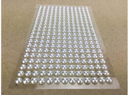 Öntapadós flitter gyöngyök 260db 0, 5cm - Fehér 7337F