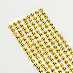  Öntapadós flitter gyöngyök 320db/lap - Arany, 0, 5cm 8725ARK