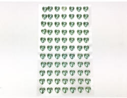  Öntapadós flitter szivecskés zöld 77db/levél - papelito