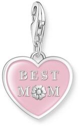 Thomas Sabo Best Mom rózsaszín tűzzománc ezüst charm