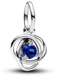 Pandora ékszer Sötétkék örökkévalóság körök függő ezüst charm 793125C09