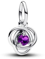 Pandora ékszer Lila örökkévalóság körök függő ezüst charm 793125C02
