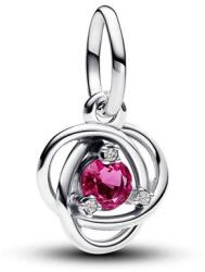 Pandora ékszer Pink örökkévalóság körök függő ezüst charm 793125C10