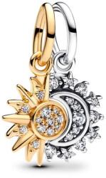 Pandora ékszer Nap és hold szétszedhető függő charm 763585C01