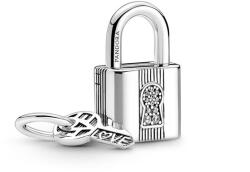 Pandora ékszer Lakat és kulcs ezüst charm 790088C01