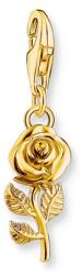 Thomas Sabo Aranyozott ezüst rózsa charm
