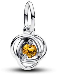 Pandora ékszer Méz színű örökkévalóság körök függő ezüst charm 793125C11