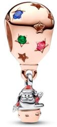 Pandora ékszer Télapó hőlégballonban rozé charm 782976C01