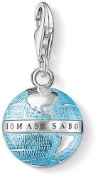 Thomas Sabo Földgömb tűzzománc ezüst charm
