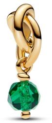Pandora ékszer Zöld örökkévalóság kör függő shine charm 763462C05