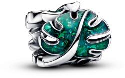 Pandora ékszer Zöld pálma levél ezüst charm 793332C01
