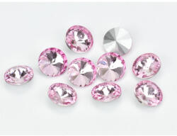  Kristály strassz rózsaszín 20mm 10db/csomag - papelito