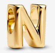 Pandora ékszer N betű shine charm 763960C00