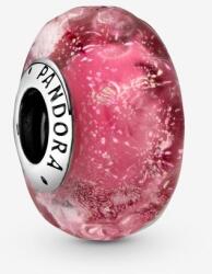 Pandora ékszer Hullámos pink muránói üveg charm 798872C00