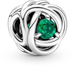 Pandora ékszer Zöld örökkévalóság körök ezüst charm 790065C08
