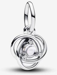 Pandora ékszer Áttetsző örökkévalóság körök függő ezüst charm 793125C04