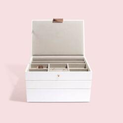 Stackers Fehér rozé classic ékszerdoboz szett 73709