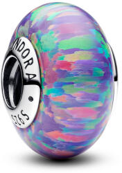 Pandora Opálfényű lila ezüst charm