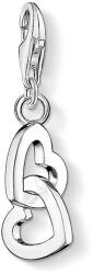 Thomas Sabo Dupla szí­v ezüst charm
