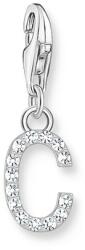 Thomas Sabo C betű ezüst charm cirkóniával