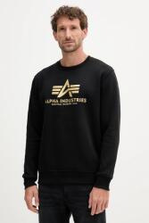 Alpha Industries felső fekete, nyomott mintás, 146311.365 - fekete S