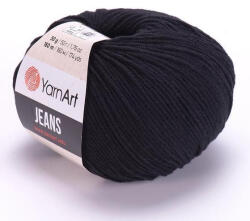 YARNART Jeans fonal 53 - Fekete