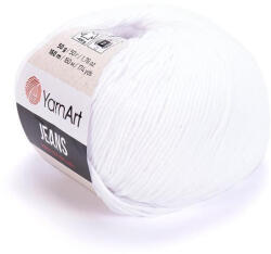 YARNART Jeans fonal 62 - Fehér