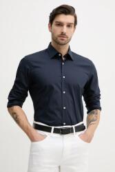 HUGO BOSS ing férfi, galléros, sötétkék, slim, 50538949 - sötétkék 42