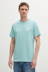 Calvin Klein Jeans t-shirt fekete, férfi, sima, J30J327100 - türkiz S