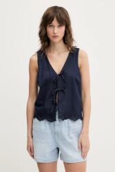 Hollister Co Hollister Co. vászonmellény sötétkék, egysoros gombolású, KI340-5068 - sötétkék XL