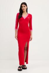 Adidas ruha Maxi Dress V piros, maxi, testhezálló, JW3668 - piros S