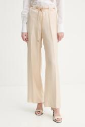 Blugirl Blumarine nadrág női, bézs, magas derekú széles, RA5125. T2948 - bézs 40