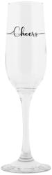 Clayre & Eef Set 6 pahare sampanie sticla 7x23 cm, 200 ml (6GL5197) Pahar