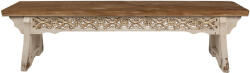 Clayre & Eef Banca lemn maro bej 169x36x46 cm (5H0692)