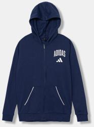 Adidas gyerek felső sötétkék, nyomott mintás, kapucnis, JW2390 - sötétkék 164