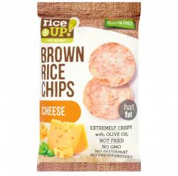 RiceUP! teljes kiőrlésű barna rizschips sajtos 60 g