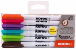 Kores K-MARKER táblamarker készlet, vékony, 6 szín (22846)