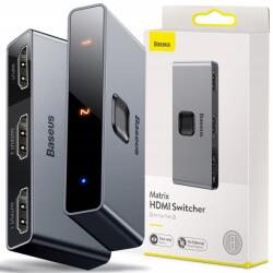 Baseus Kétirányú Splitter Switcher Elosztó 2x Hdmi 4k@60Hz