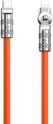 Dudao Szögletes kábel USB-C - Lightning 30W 1m 180° Dudao - narancssárga