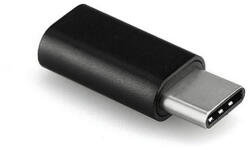 Haffner Micro USB - USB Type-C adapter - Type-C 3.0 - fekete