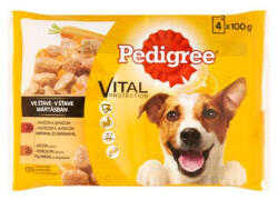 PEDIGREE Kutyaeledel, alutasakos, 4x100 g, PEDIGREE, marha és bárány, pulyka és répa