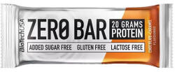 BioTechUSA Fehérjeszelet, gluténmentes, 50g, BIOTECH USA " Zero Bar" , csokoládé-karamell