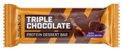 BioTechUSA Fehérjeszelet, gluténmentes, 50g, BIOTECH USA "Protein Dessert Bar", Triple Chocolate (KHEBIOUSA70) - onlinepapirbolt