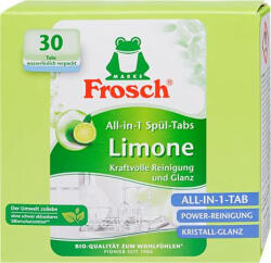 Frosch Mosogatógép tabletta, 30 db, FROSCH, zöldcitrom - toptoner