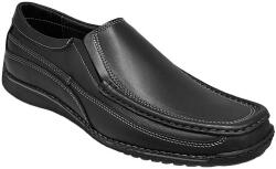 Ciucaleti LUX Pantofi barbati casual din piele naturala cu elastic Bleumarin, GKR110N, marimea 43