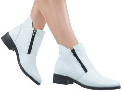 Ciucaleti g Ghete dama casual din piele naturala Nataly Alb T316BZALB, marimea 38