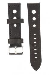 Peyton Rous Curea de ceas din piele, 24 mm x 20 cm, negru